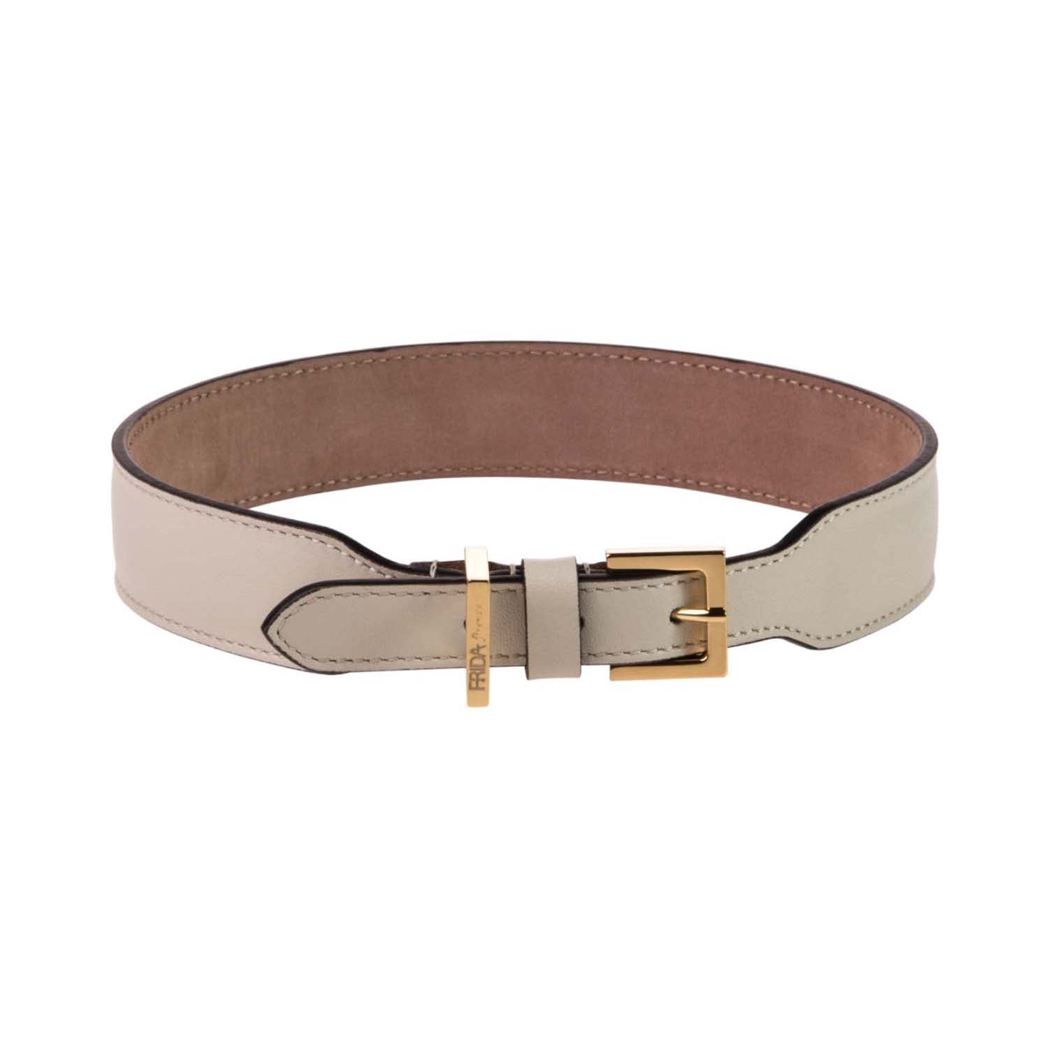 Classic Antique Leather Collar 50cm