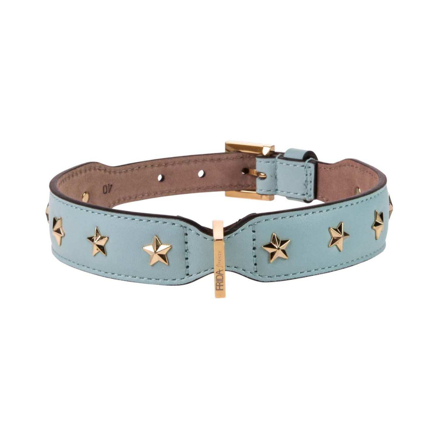 Star Stud Cloud Leather Collar 50cm (19.68