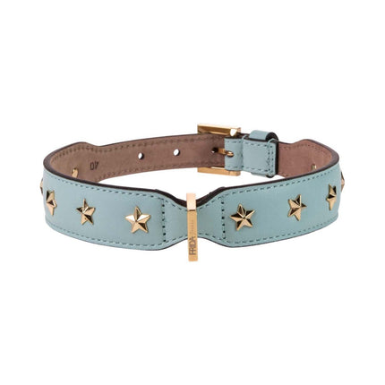 Star Stud Cloud Leather Collar