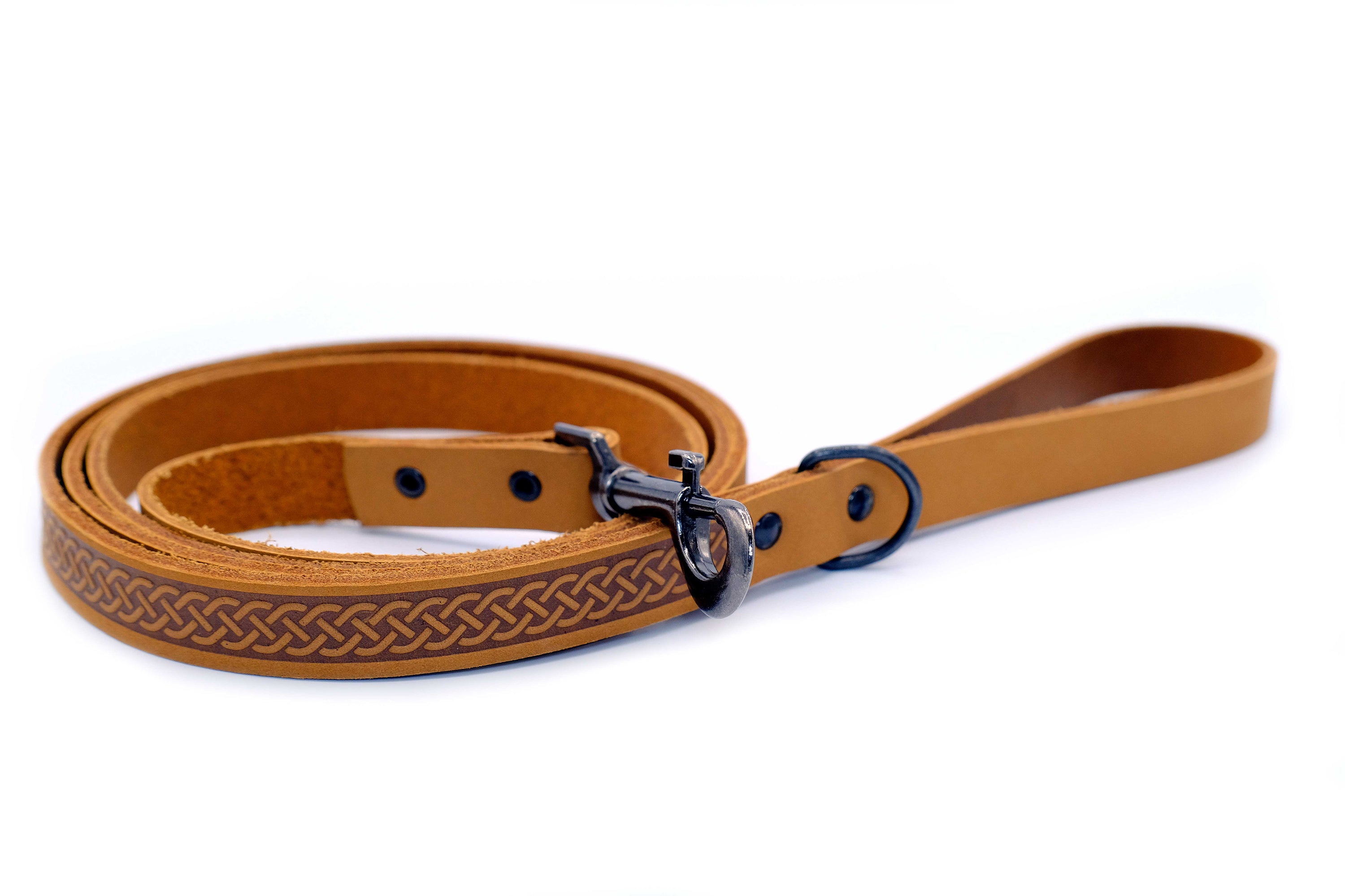 Celtic Sport Leather Dog Leash