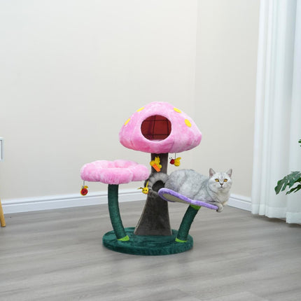 Wonderland Cat Tree with Garden Inspired Condo and Perches