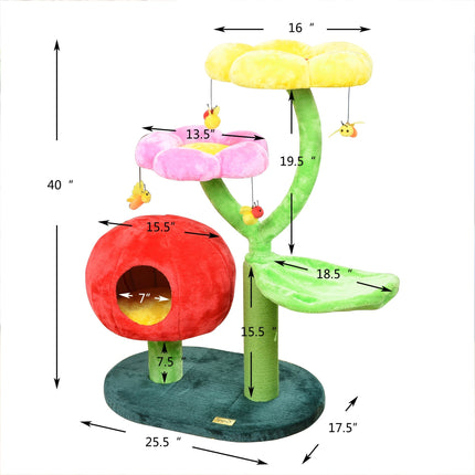 Gumdrop All-in-1 Whimsical Cat Tree and Condo