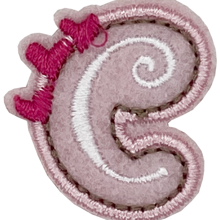 Curly Pink C - Patch