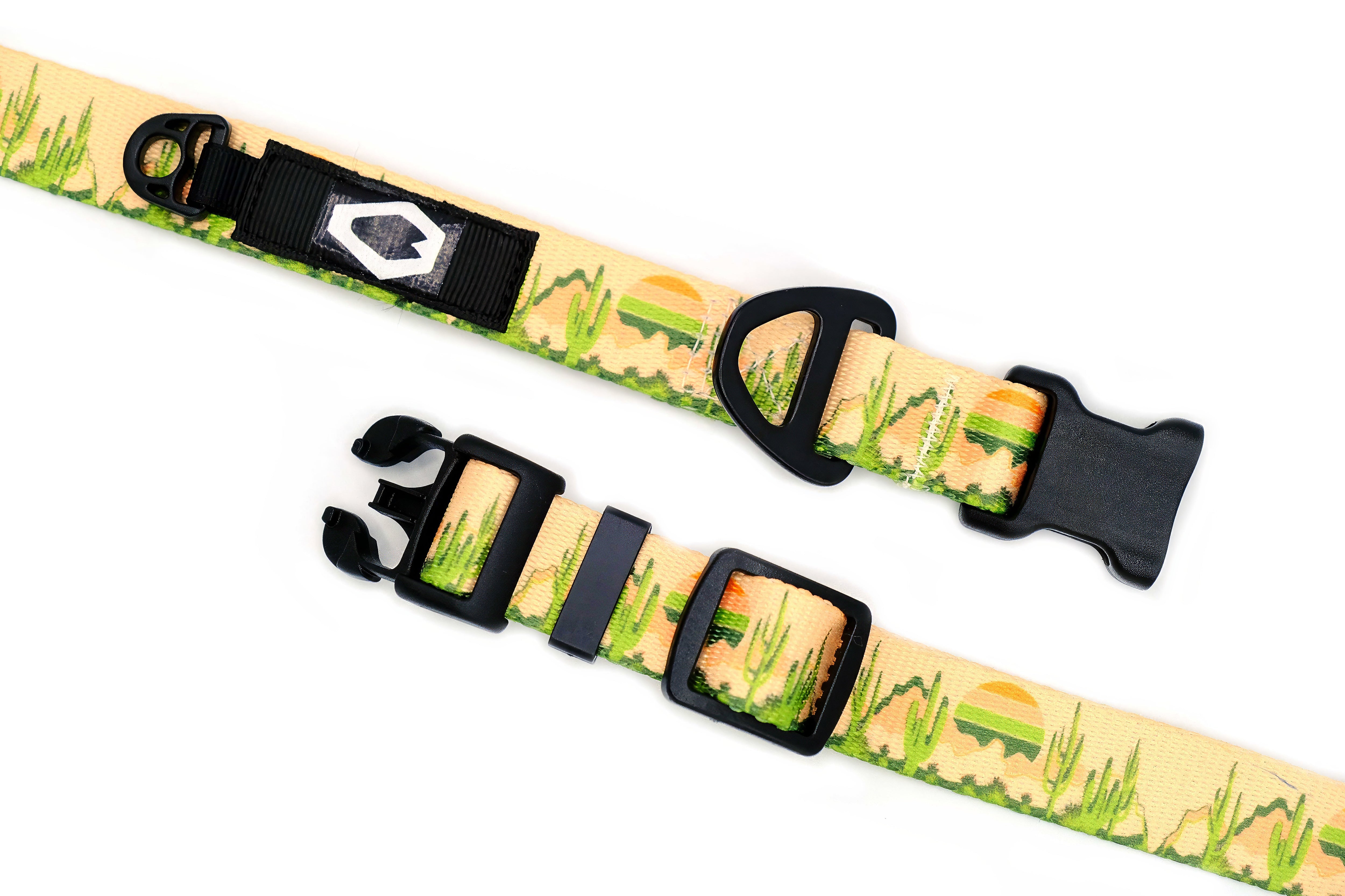 Outdoor Style Cactus Cream Nylon Dog Collar