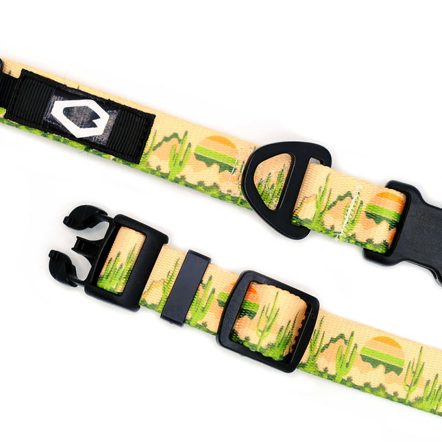 Outdoor Style Cactus Cream Nylon Dog Collar