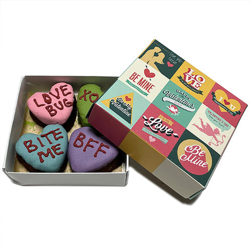 Candy Heart Brownie Bites Box