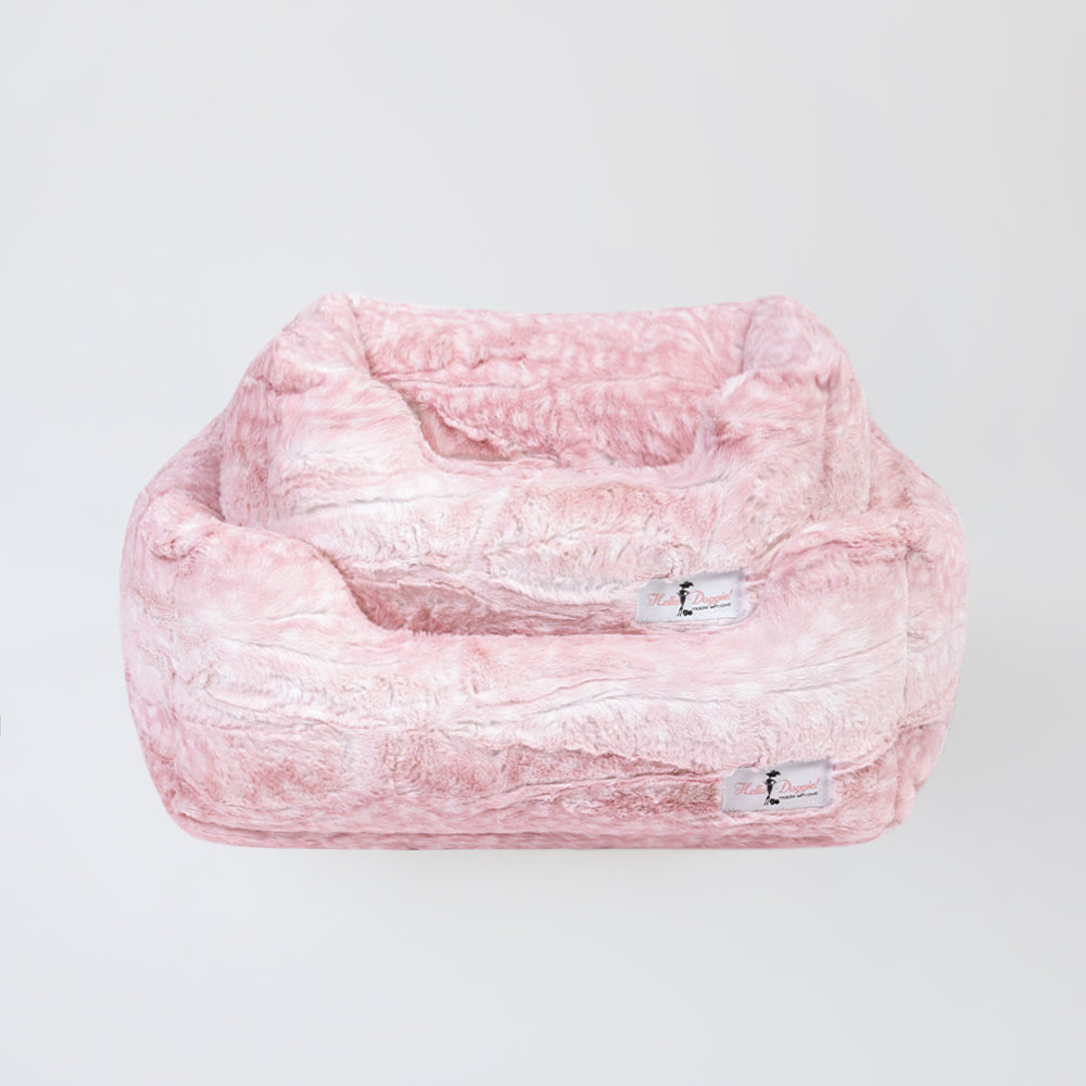 Cashmere Dog Bed Pink Fawn