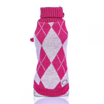 Sweater - Argyle Pink