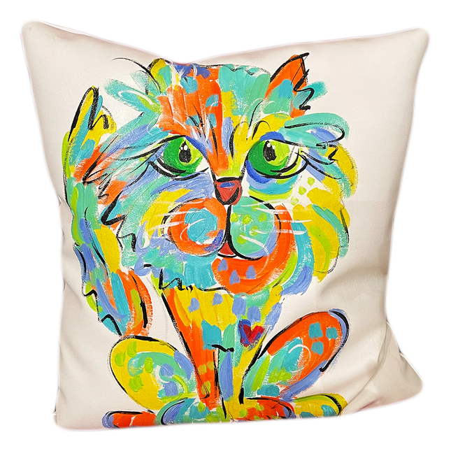 Cat Pillow - Vinyl Leather