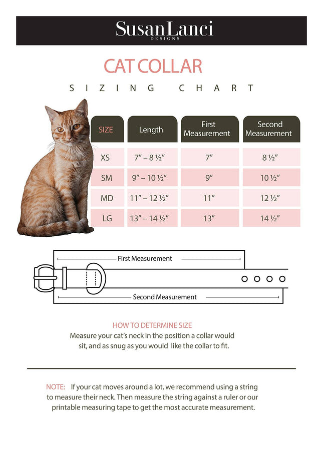 3 Row Gold Giltmore 1/2" Cat Collar