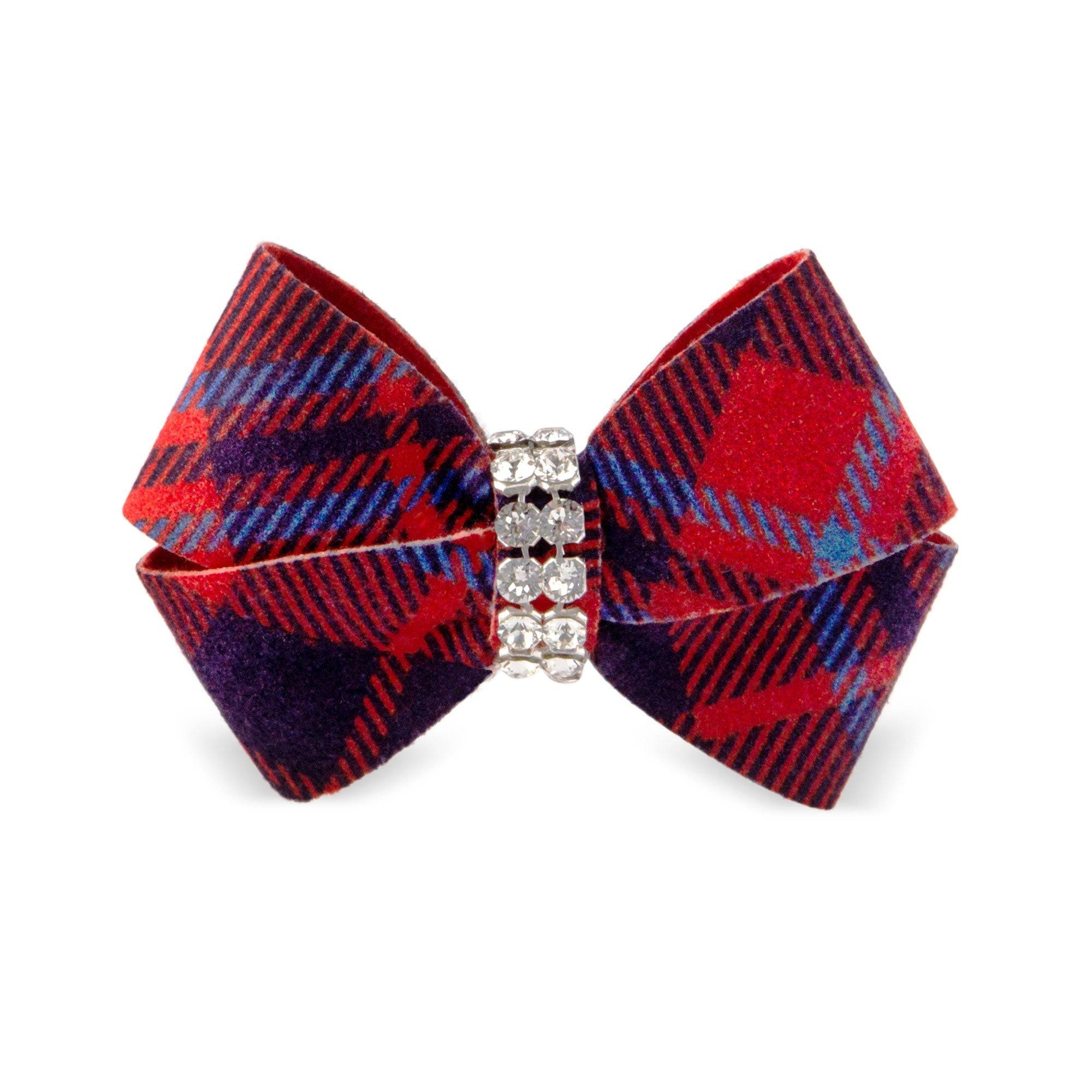 Scotty Nouveau Bow Hair Bow Chestnut Plaid