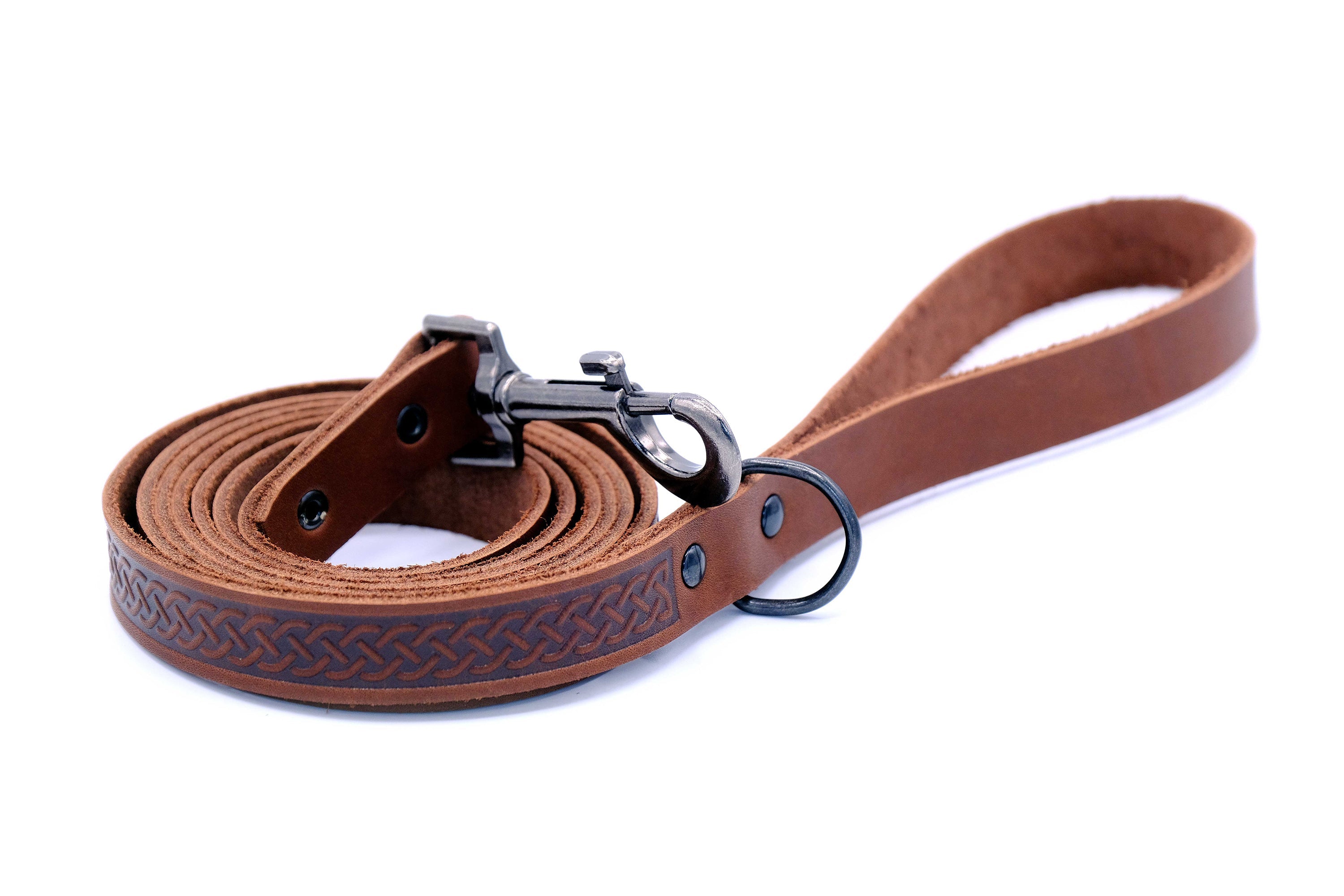 Celtic Sport Leather Dog Leash