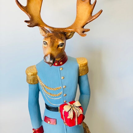 Christmas Welcoming Deer Statue