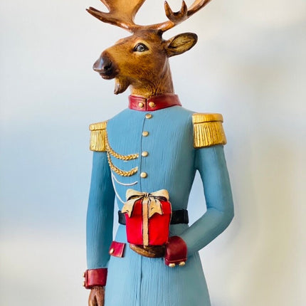 Christmas Welcoming Deer Statue