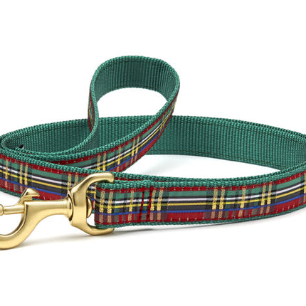 Christmas Sparkle Plaid Small Breed Dog Lead