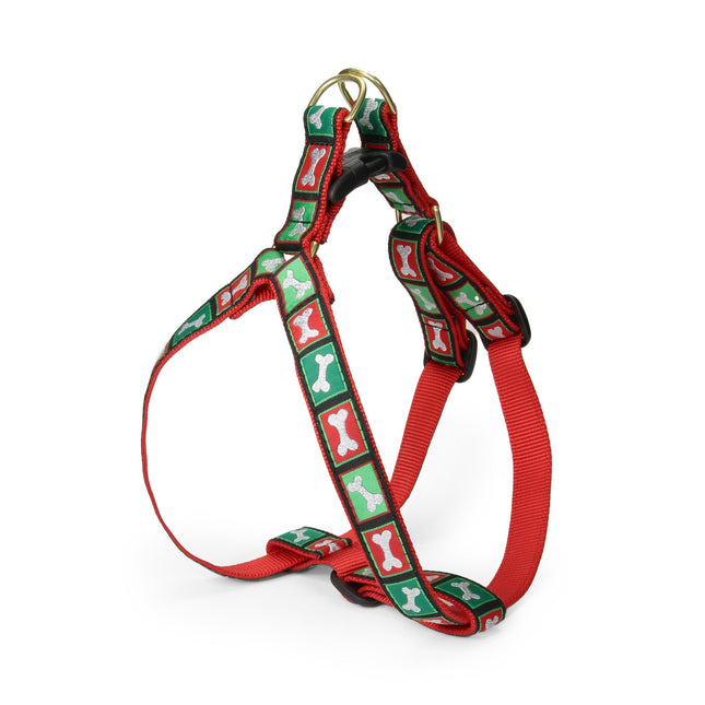 Christmas Bones Dog Harness