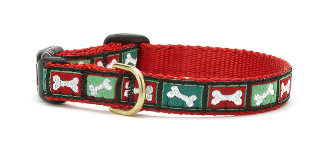 Christmas Bones Small Breed Dog Collar