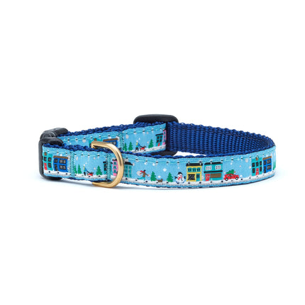 City Christmas Small Breed Dog Collar