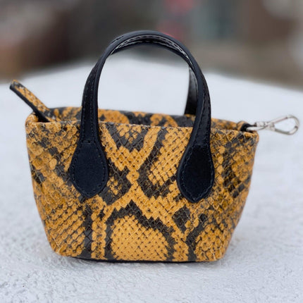 Clean Up Purse - Embossed Yellow & Black