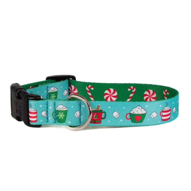 Christmas Cocoa Printed Dog Collar