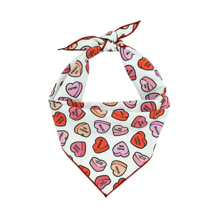 Conversation Hearts Valentine Bandana