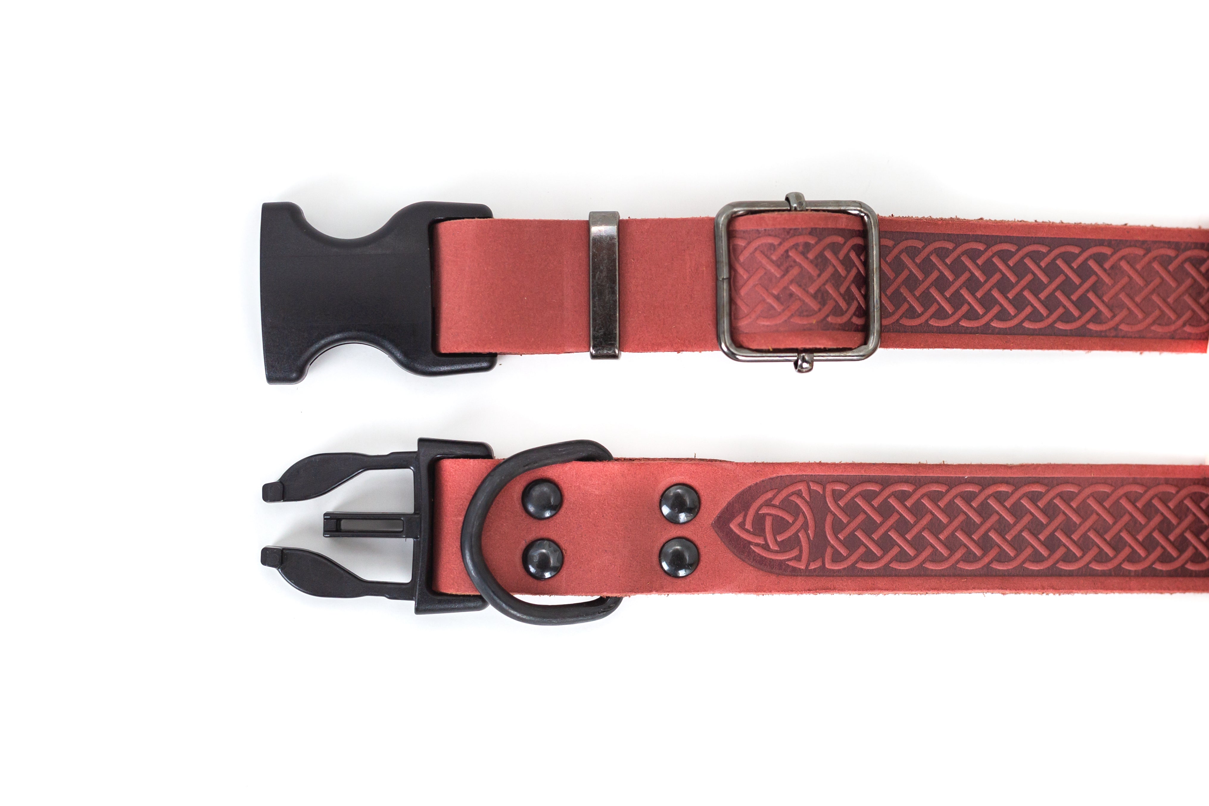 Celtic Sport Coral Reef Leather Dog Collar