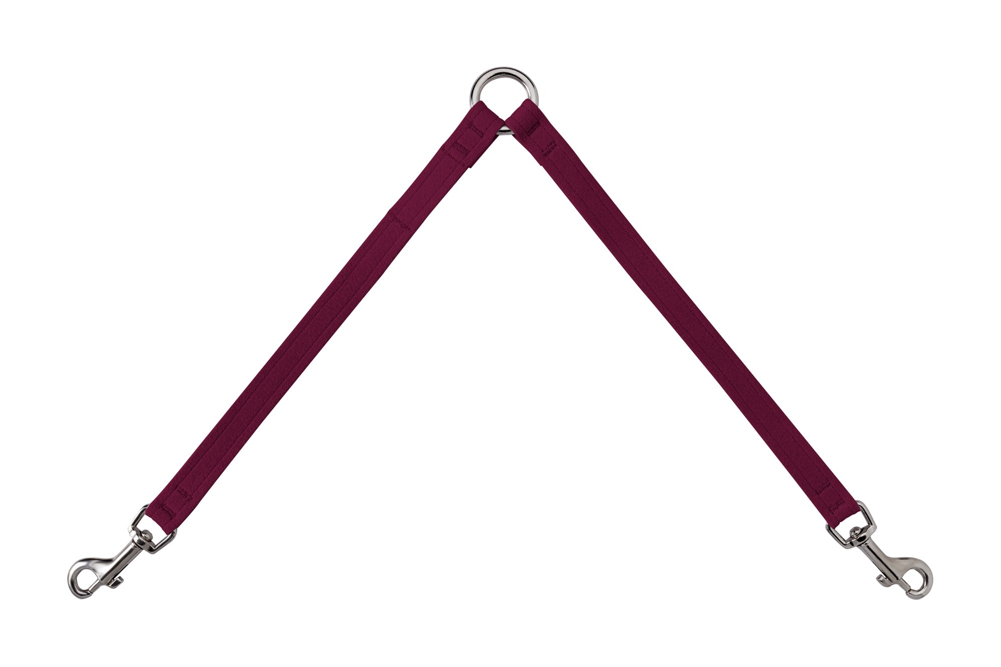 Dog Leash Coupler Burgundy