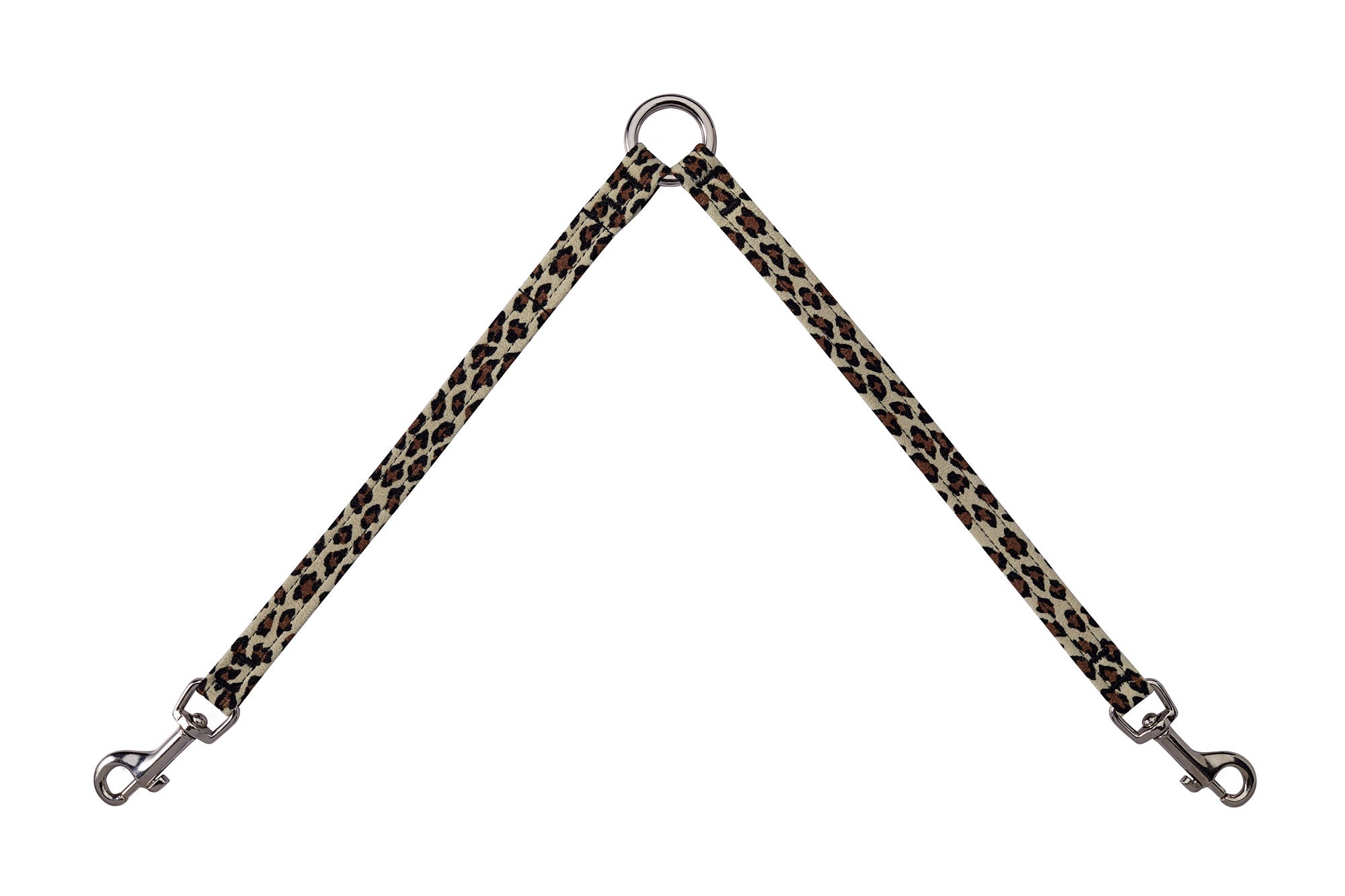 Cheetah Couture Dog Leash Coupler Cheetah Light