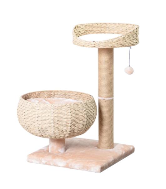 Cozy V2 Natural Handwoven Eco-Friendly Cat Tree