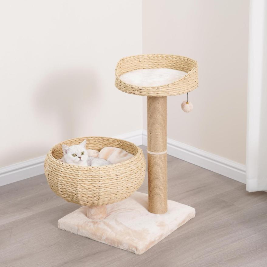 Cozy V2 Natural Handwoven Eco-Friendly Cat Tree