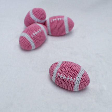 Crochet Football Dog Toy