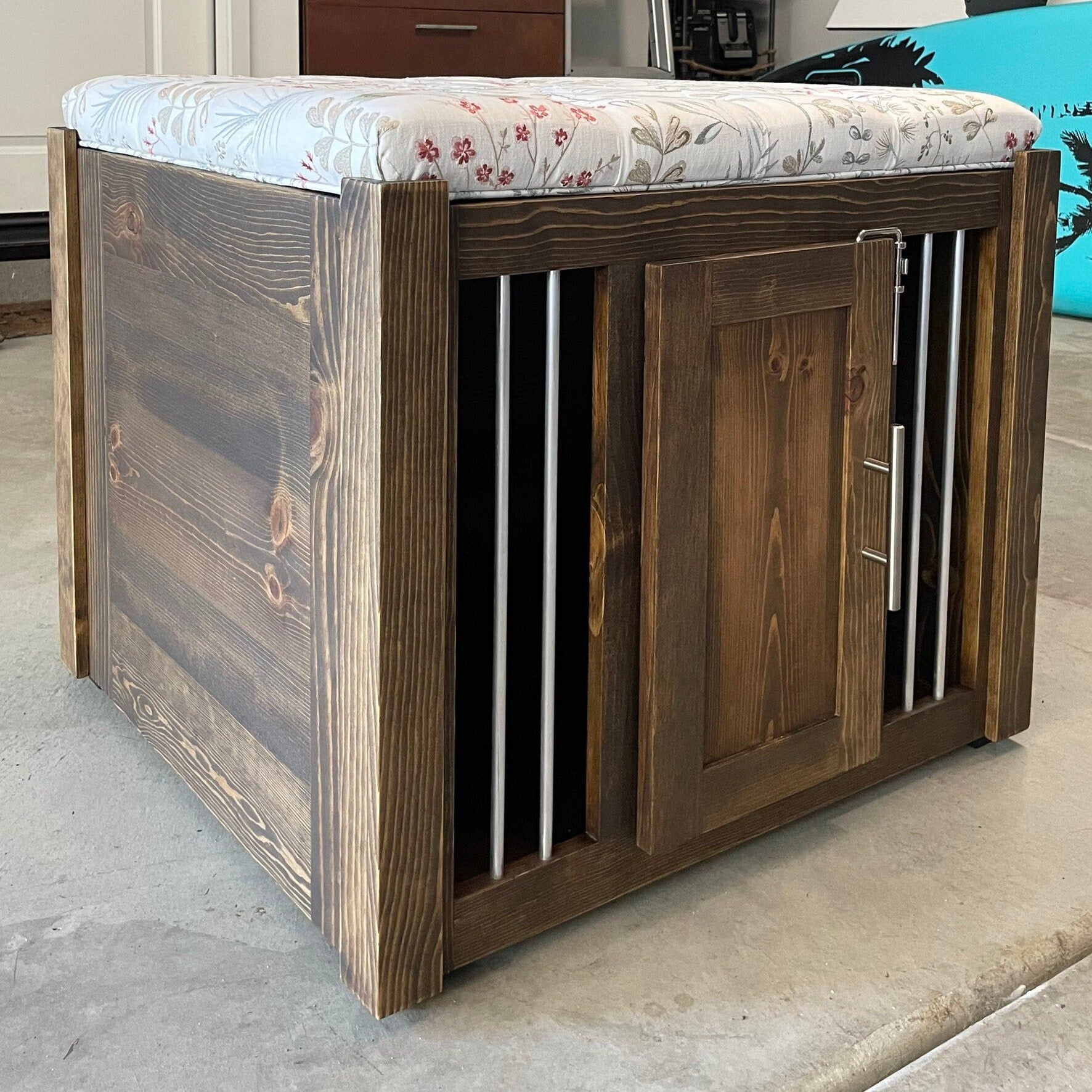 Custom Dog Crate Ottoman Bench HT Animal Supply