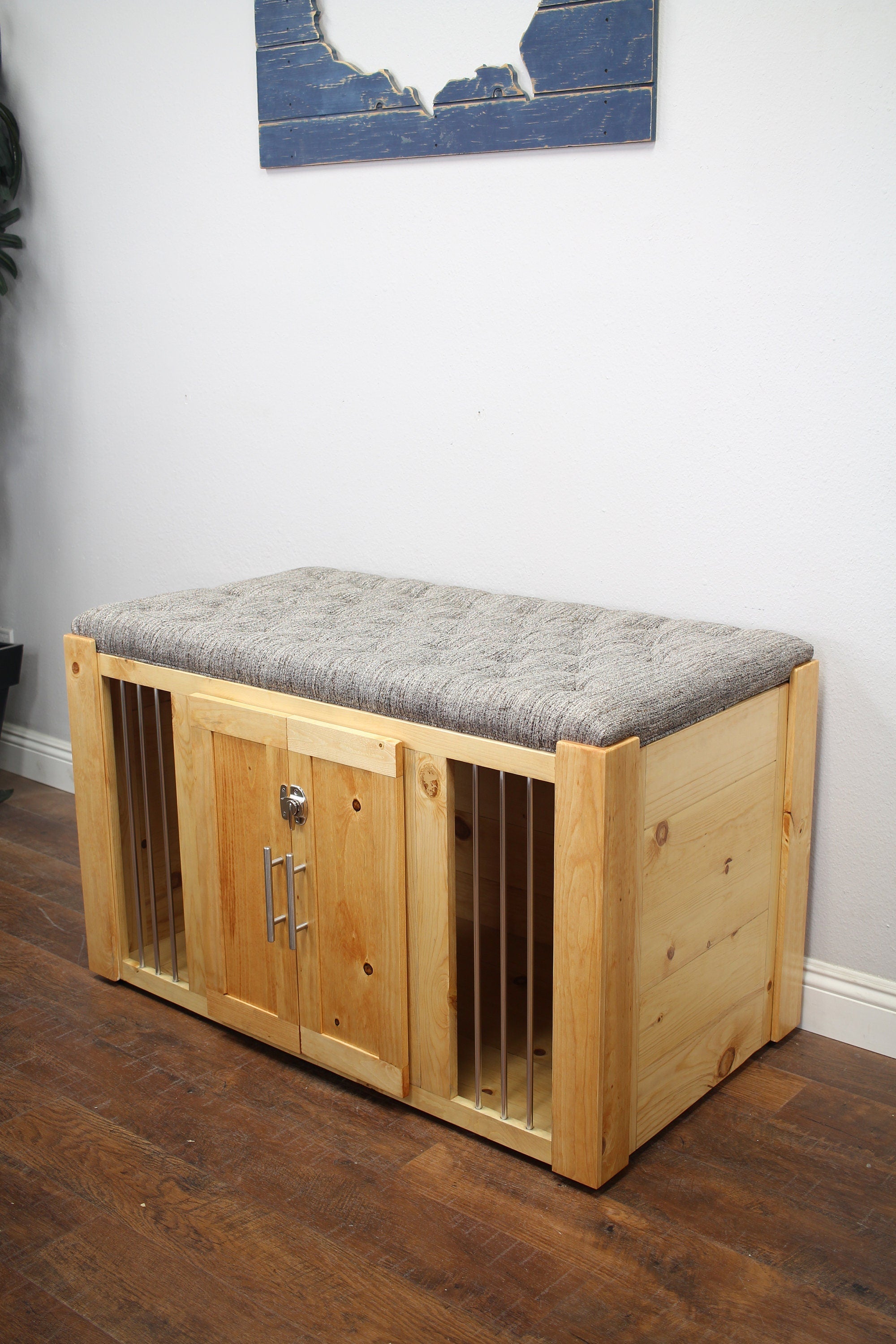 Custom Dog Crate Ottoman Bench HT Animal Supply