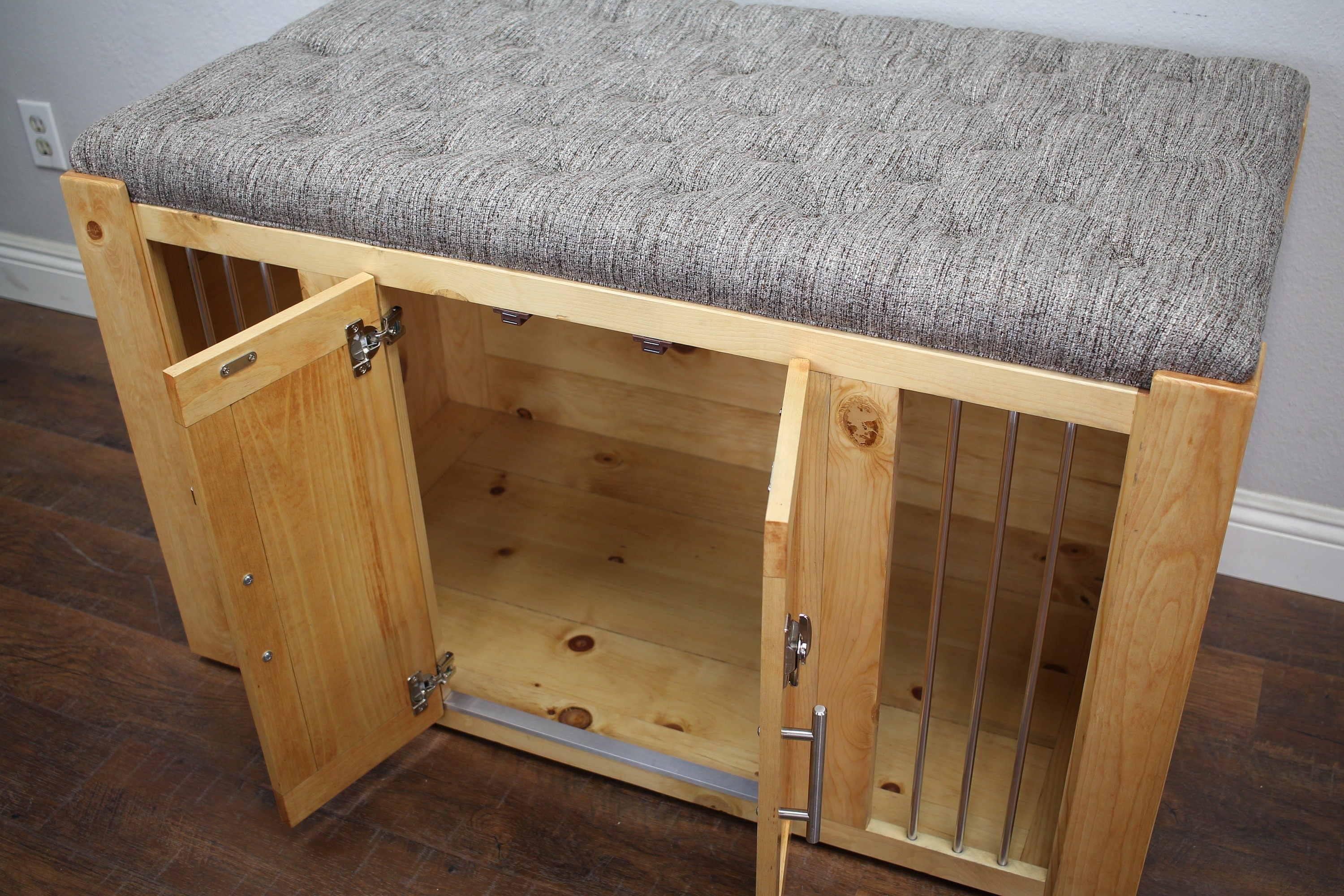 Custom Dog Crate Ottoman Bench HT Animal Supply