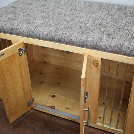 Custom Dog Crate Ottoman Bench