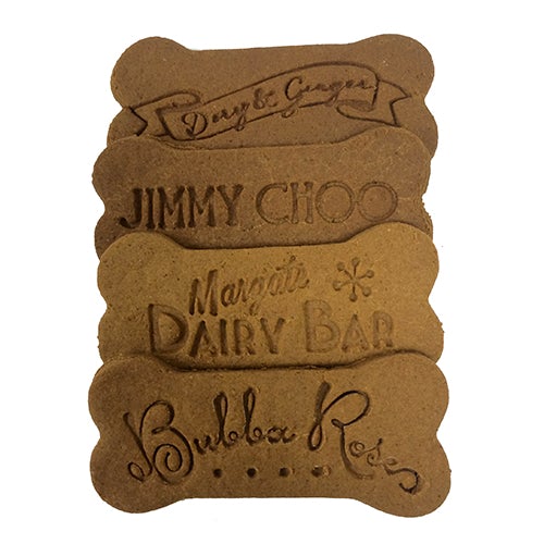 Custom Logo Bones WITH YOUR LOGO/DOG'S NAME! Cheese