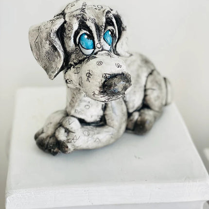 Cute Puppies Sculpture Set of 2