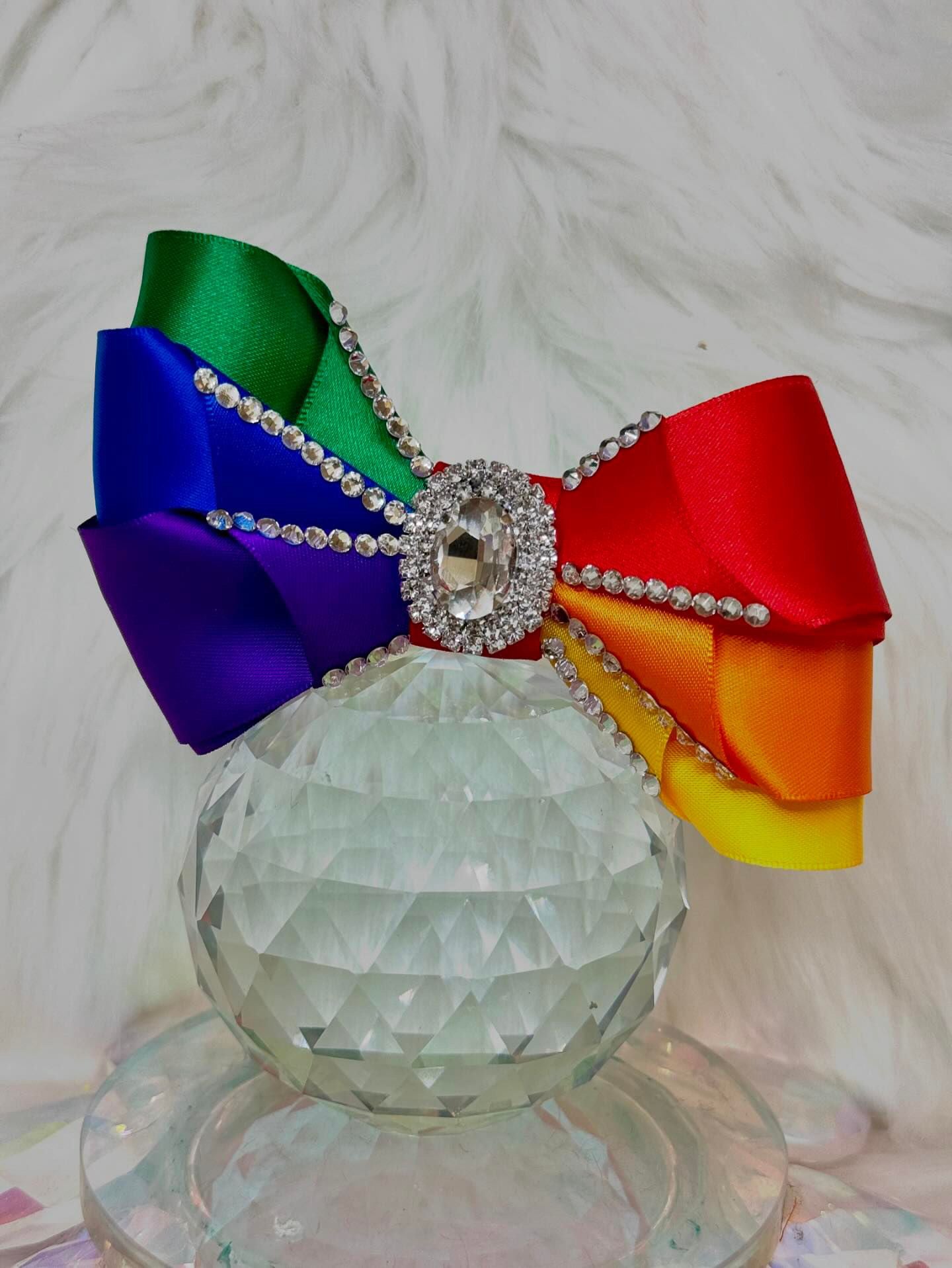 Custom Crystal Hair Bows for Dogs