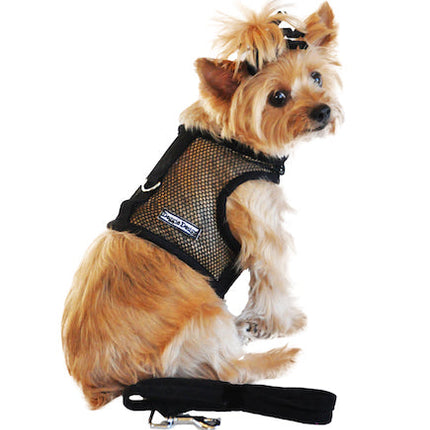 Cool Mesh Dog Harness - Solid Black