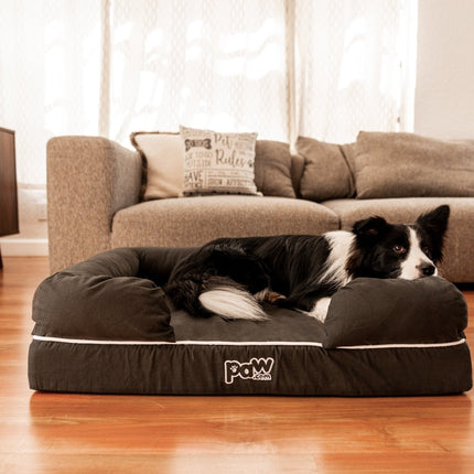 PupLounge™ Memory Foam Dog Bed Cover - Charcoal Grey (Bed Not Included) - Small