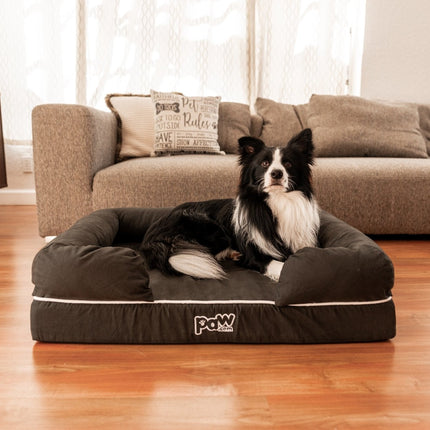 PupLounge™ Memory Foam Dog Bed Cover - Charcoal Grey (Bed Not Included) - Small