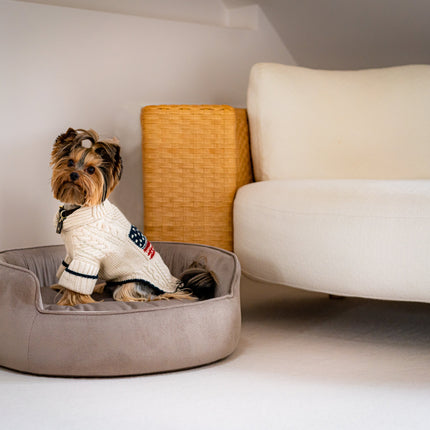 The Yin & Yang Luxury Pet Bed in Yellow