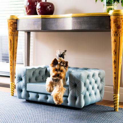 The Glamour Luxury Pet Bed in Yellow