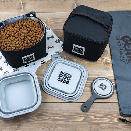 Mobile Dog Gear Dine Away Food Set: Perfect Travel Companion for Medium/Large Dogs