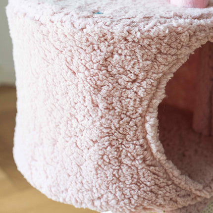 Flamingo Small Cat Tree with Scratching Board