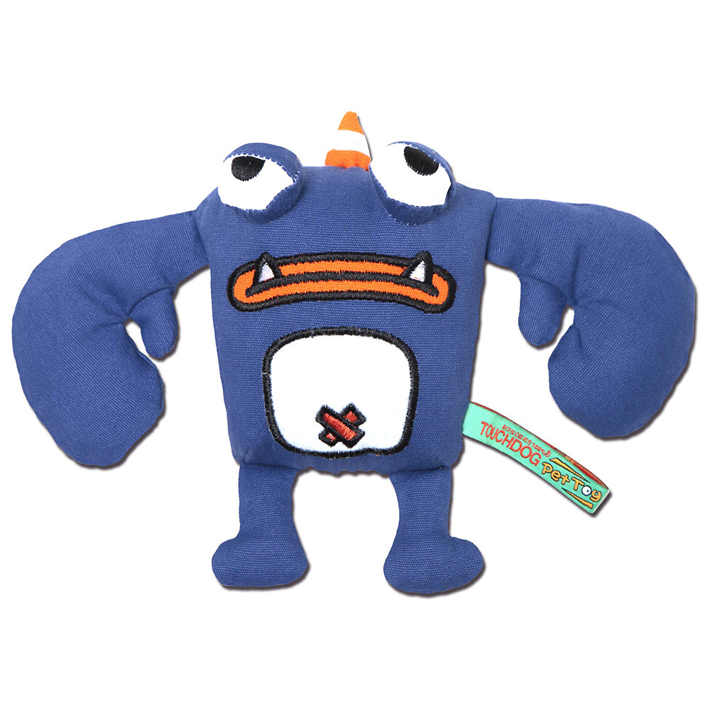 Touchdog Cartoon Crabby Tooth Monster Plush Dog Toy Option