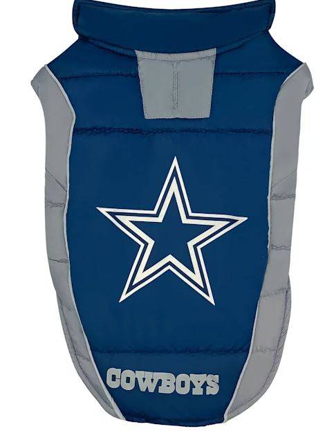 Dallas Cowboys Puffer Vest Large