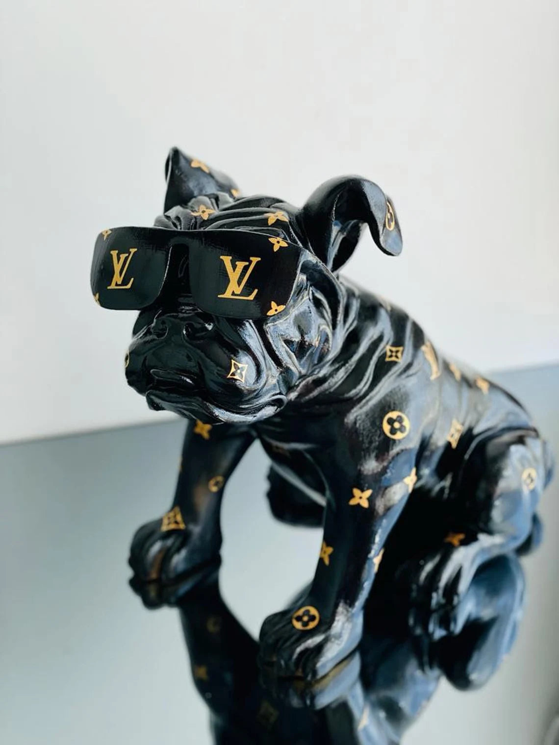 Designer Luxury Design Bulldog in Black Default Title