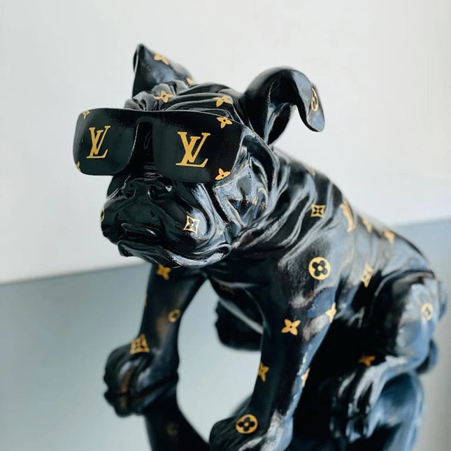 Designer Luxury Design Bulldog in Black