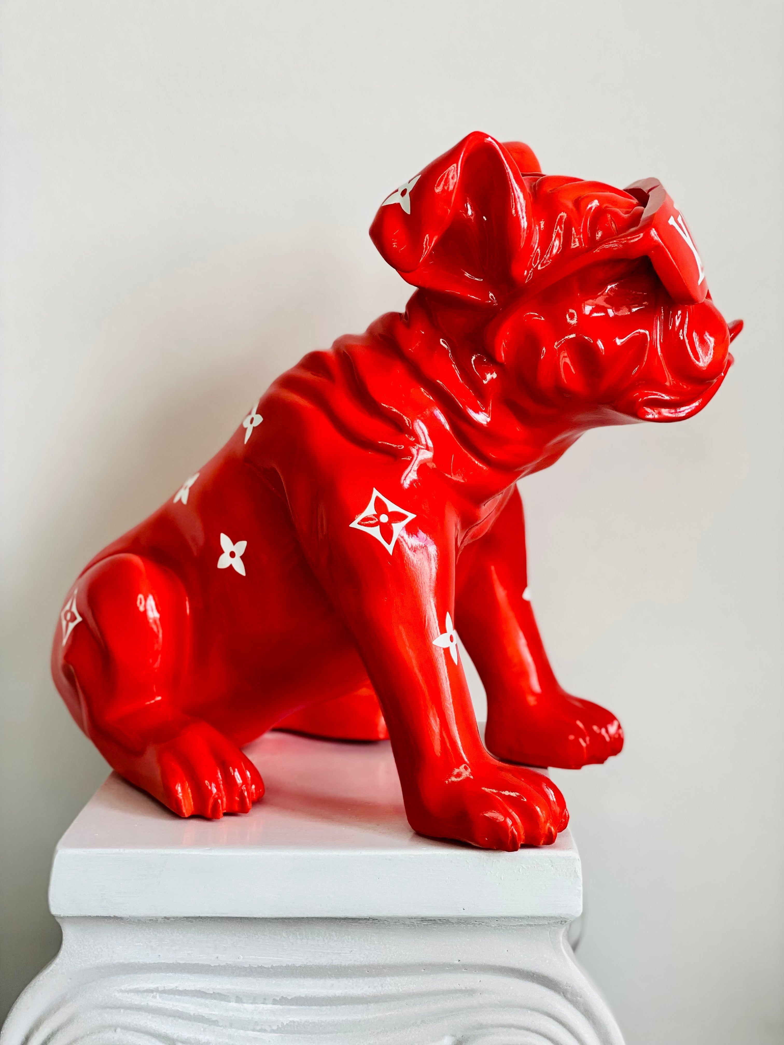 Designer Luxury Design Bulldog in Red